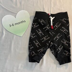 Tommy Hilfiger Black Sweatpants with Graphic Print